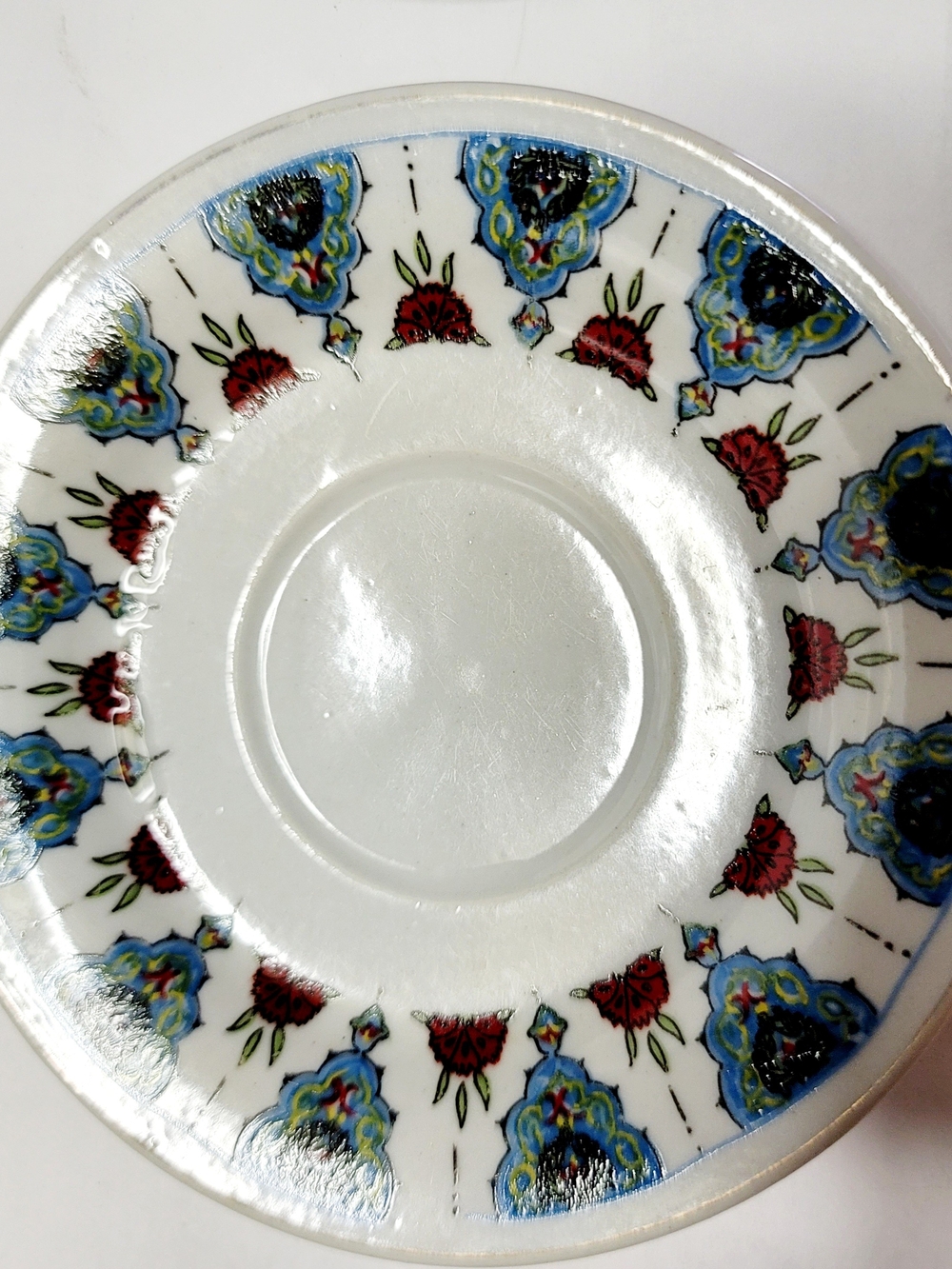 Vintage 1946 Yamasin Saucers 2 Piece Set